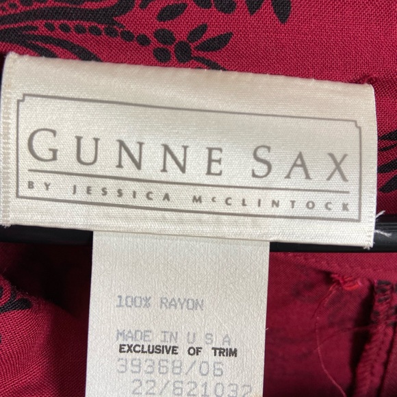 Vintage Gunne Sax prairie collar dress size 9 - Picture 5 of 14